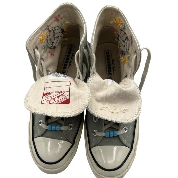 Converse Chuck Taylor All Star Size US M6 / W8 Embroidered Sage High Top Sneaker - Picture 12 of 16